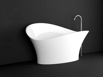 FLOWER STYLE WHITE - Freestanding bathtub by Glass Design - view 2